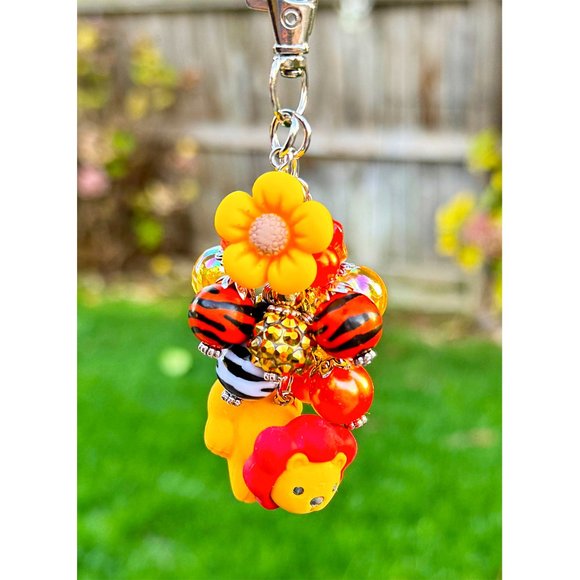 Lion Safari Iwako Kawaii Keychain Purse Bag Charm - Picture 1 of 6